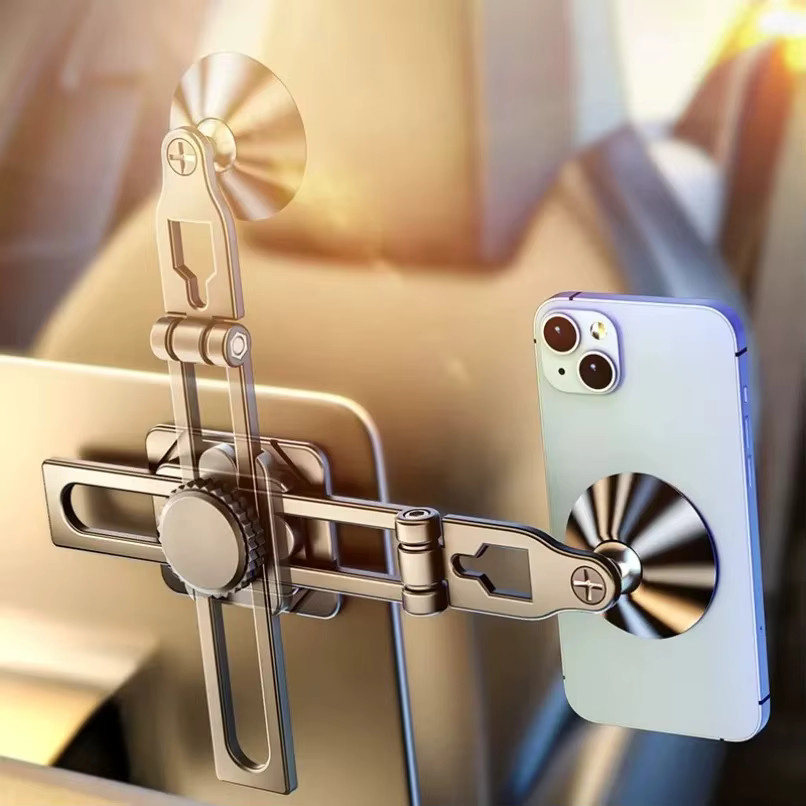 VIKEFON Magnetische Auto-Handyhalterung in Schwarz, 360 Grad drehbar und faltbar, universelle Armaturenbrett-Halterung für iPhone und Samsung - Bild 4