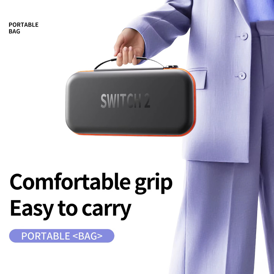 Hartschalen-Tragetasche für Nintendo Switch in Blau und Orange - Bild 4