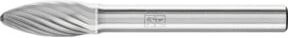 PFERD Hartmetall Frässtift Flamme B Ø 08x20mm Schaft-Ø 6 mm Z3 universal mittel silber - Bild 1