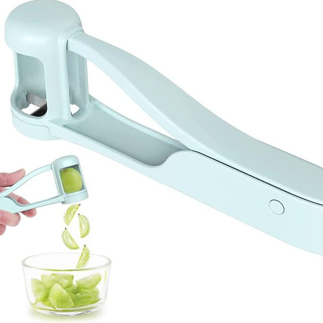 Binchi Obst- und Gemüseschneider für Tomaten, Trauben und Kirschen in Blau - Bild 1