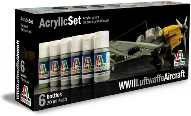 Italeri WWII Luftwaffe Aircraft, Acryl Set, Fahrzeuge - Bild 1