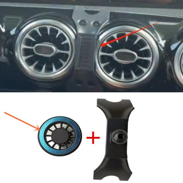 Magnetische Smartphone-Halterung aus ABS für Mercedes-Benz CLA 180 200 (Modelljahre 2020-2022) in Schwarz - Bild 1
