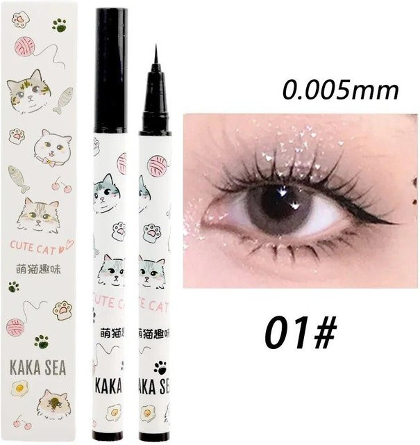 TianJinGeErLiShangMaoYouXianGongSi Eyeliner, flüssig, matt, beige - Bild 1