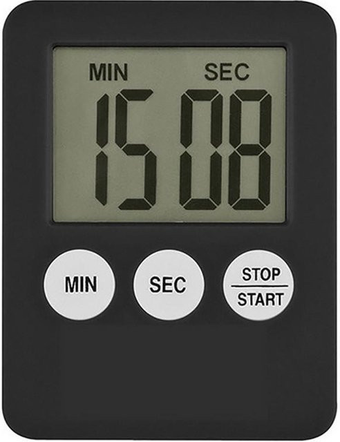 Houspace Digitaler LCD-Küchen-Kochtimer mit Magnet, Schwarz - Bild 1