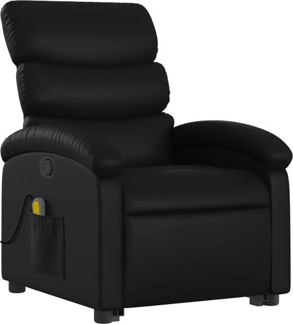 vidaXL Massagesessel Modell 3 mit Aufstehhilfe in Schwarz aus Kunstleder - Bild 1