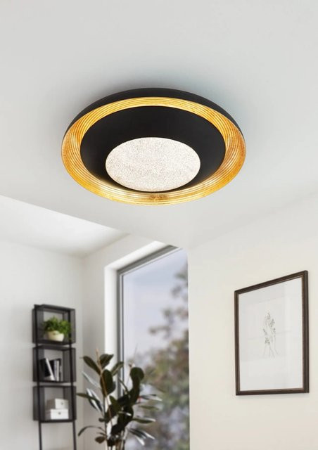 Eglo LED-Deckenleuchte Canicosa in Gold-Schwarz mit modernem Design, Durchmesser: 49,5 cm - Bild 1