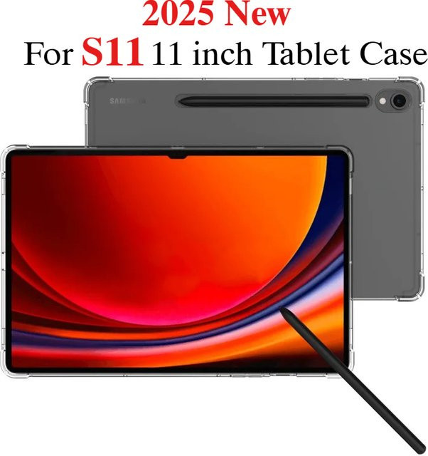Transparente Silikon-Schutzhülle für Samsung Galaxy Tab S11 11 Zoll 2025 5G (SM-X736, SM-X730) aus stoßfestem TPU - Bild 1