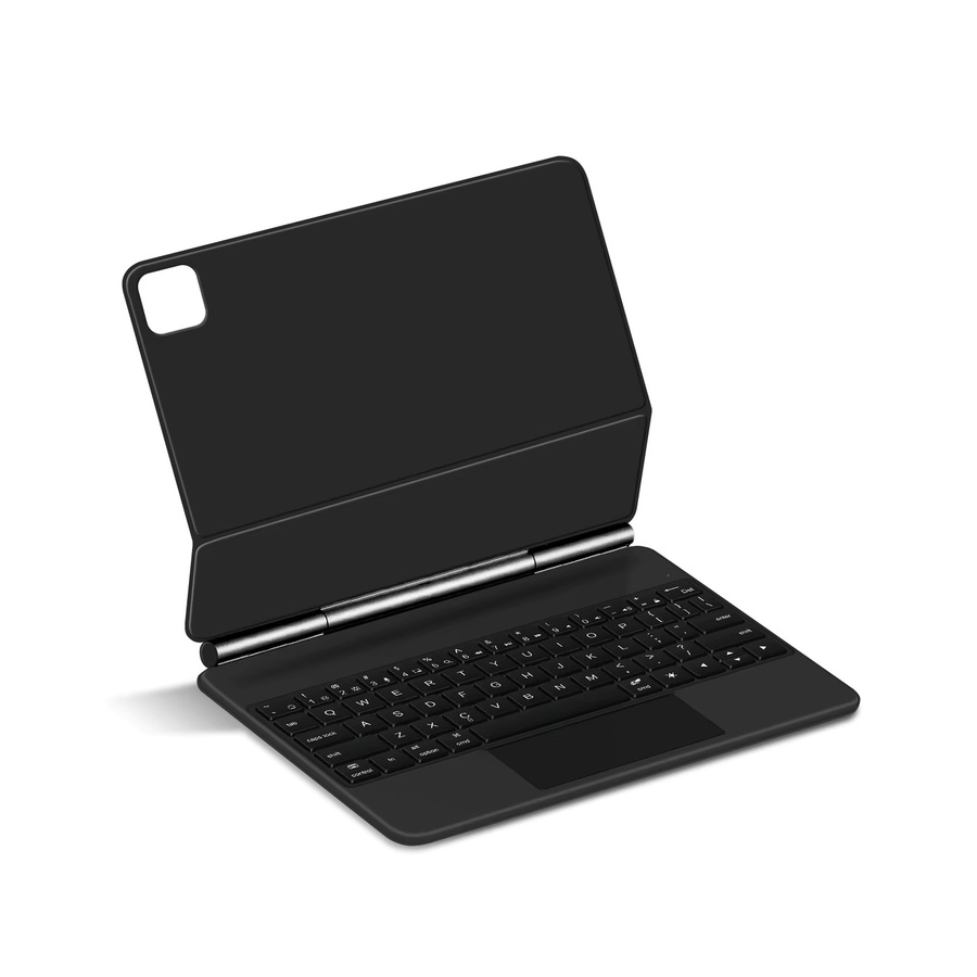 AJIUYU Magnetische Magic Keyboard Hülle für iPad Air 13 Zoll M4 M3 M2 und iPad Pro 12,9 Zoll 3. bis 6. Generation mit Touchpad und beleuchteter Tastatur, Schwarz - Bild 6