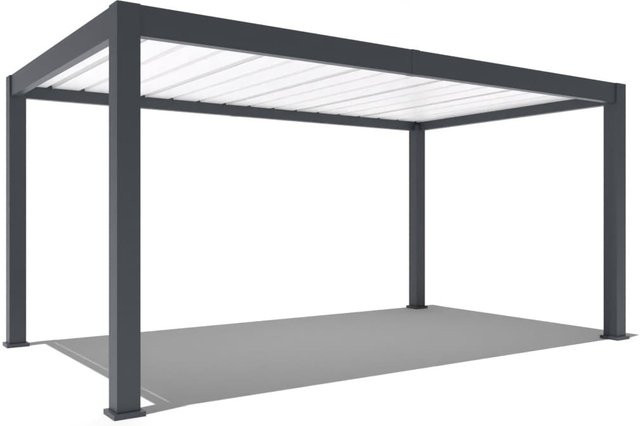 PergoLine Carport aus Aluminium in Anthrazit B: 300 cm, T: 530 cm - Bild 1