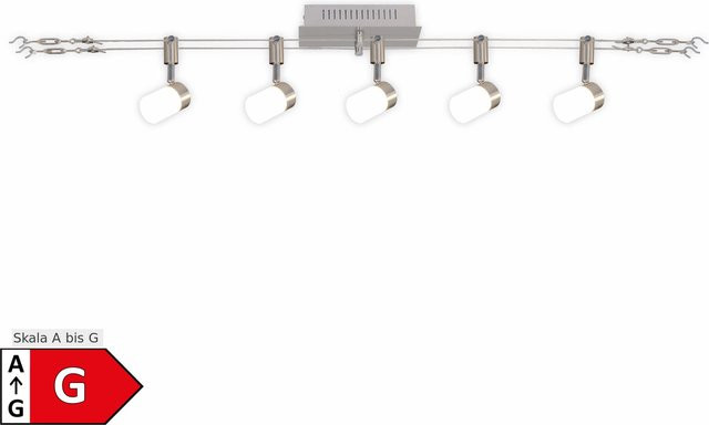 Näve LED-Seilsystem Tony in Silber mit warmweißem Licht, B/T/H: 22,0 x 9,0 x 4,7 cm - Bild 1