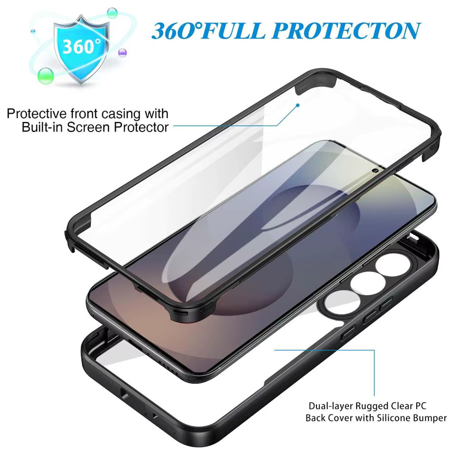 CYYWN 360 Full Body Screen Protector Transparente Stoßfeste Hülle für Samsung Galaxy S26 Ultra S26Plus S26 in Blau - Bild 6