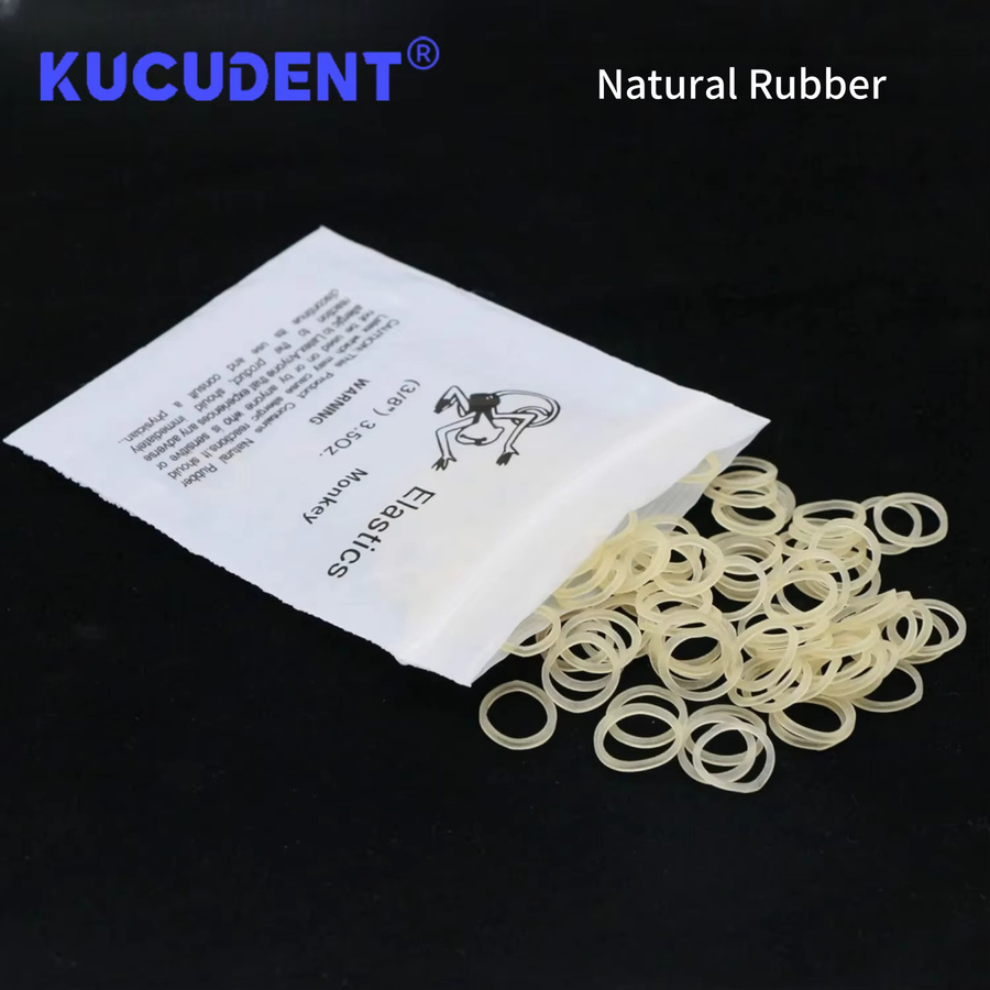KUCUDENT Kieferorthopädische Elastische Gummibänder, 1000 Stück, Latex - Bild 2