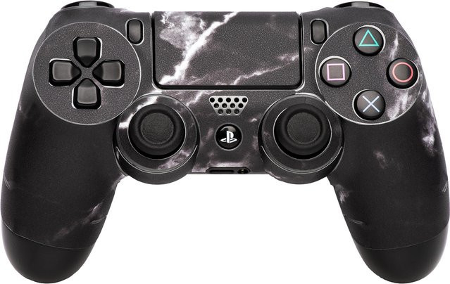 Software Pyramide PS4 Controller-Skin Black Marble in Schwarz - Bild 1