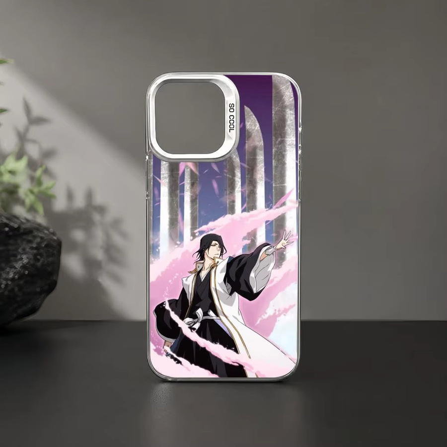 Byakuya Kuchiki Handyhülle für iPhone 11 bis 17 Pro Max Aurora TPU Hülle in Multicolour, stoßfeste und schlanke Schutzhülle - Bild 4
