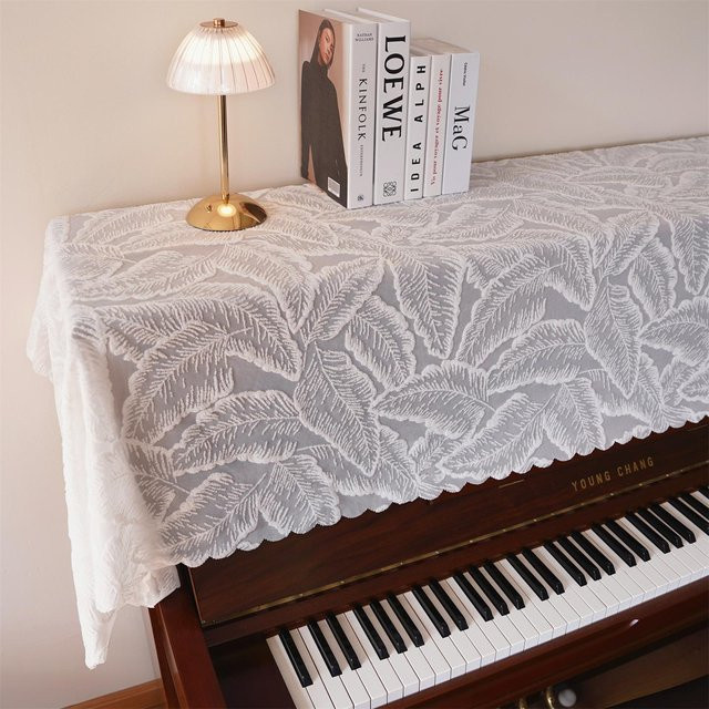 Staubdichte Klavierabdeckung von JMG Household Supplies im modernen amerikanischen Stil für Upright- und Digitalklaviere, Farbe: Grau, B: 120 cm, T: 80 cm - Bild 1