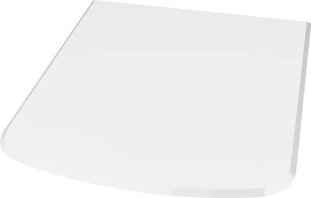 Valo Glasbodenplatte Segmentbogen transparent, B/T: 100 x 120 cm, Stärke: 8 mm - Bild 1