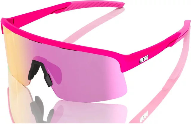 Neon Arrow 2.0 Sonnenbrille, Vollrand, Wrap, Unisex, Red, Pink, TR90 - Bild 1
