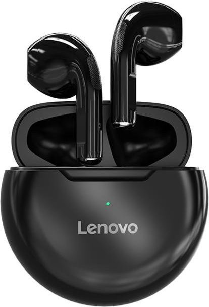 Lenovo HT38 TWS In-Ear Kopfhörer mit Bluetooth 5.0 und Mikrofon, wasserdicht, schwarz - Bild 1