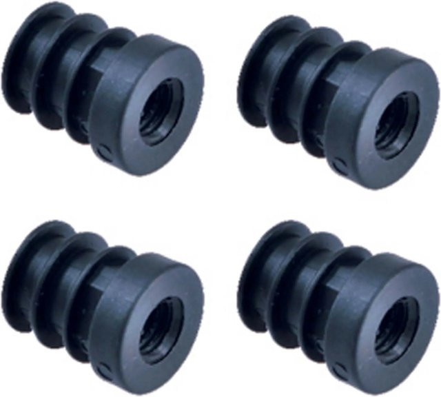 Arcansas Gewindestopfen aus PVC in Schwarz, Durchmesser: 2 cm, Tiefe: 0,1 cm - Bild 1