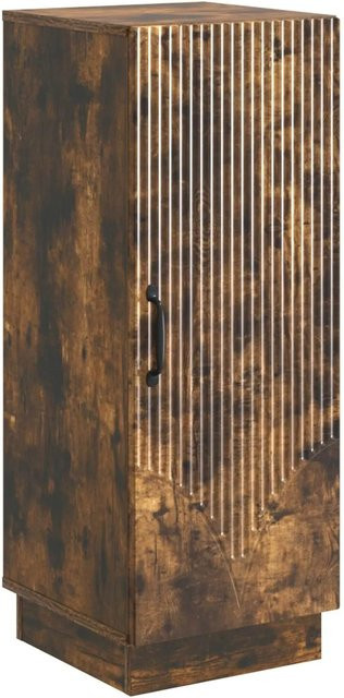 vidaXL Sideboard Modern Geräucherte Eiche Braun B: 33 cm, T: 34,5 cm, H: 87 cm - Bild 1