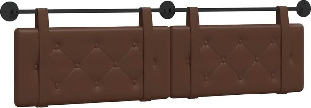 vidaXL Wandmontierte Hängevorderseite in Braun aus Kunstleder, B/H/T: 170 x 55 x 5 cm - Bild 1