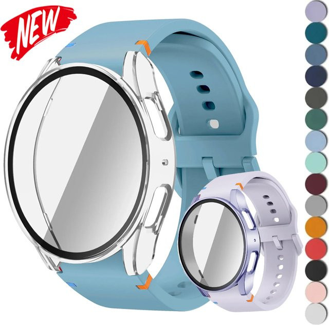 FancyWrist Uhrenzubehör Silikon, Armband, Hülle, Panzerglas, Samsung Galaxy Watch 7 6 5 4 - Bild 1