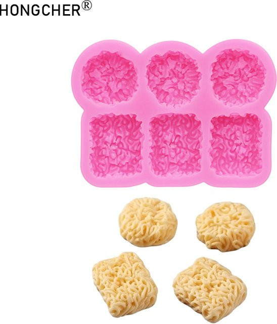 HONGCHER Mini Instant-Nudel-Spielzeug, Silikon, Rosa / Pink, Zubehör - Bild 1