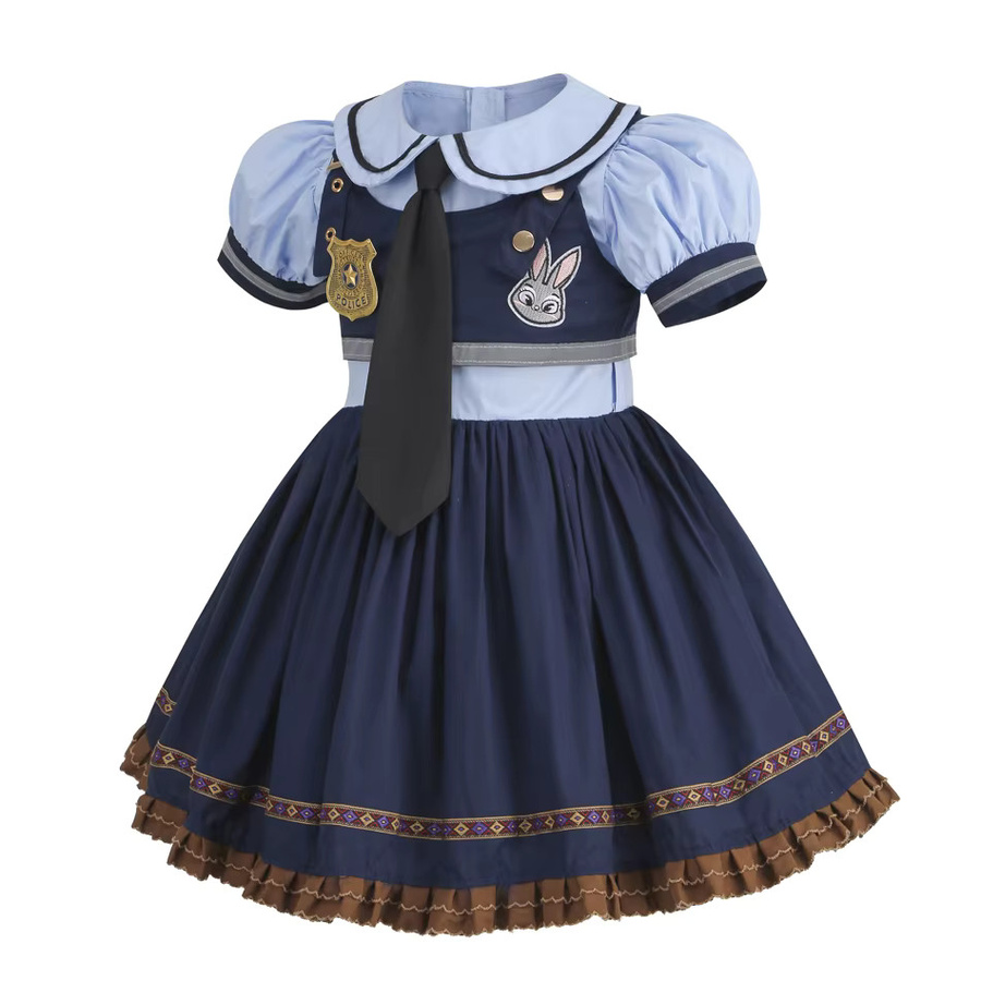 PAMABIBI Judy Cosplay Kostüm, Polizei-Rollenspiel-Uniform, Mädchen-Set - Bild 2