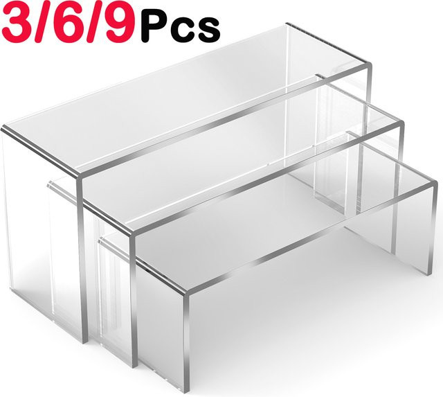 Willstar Acryl Display Stand Multifunktionales Transparentes Mini Modell Lagerungs-Rack für Parfüm Schmuck und Deko Organizer - Bild 1