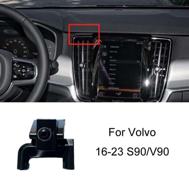Sunsky-Spare Parts Handy-Navigationshalterung für Volvo S90 (2016-2023) und V90 in Schwarz zur Montage am Lüftungsschlitz - Bild 1