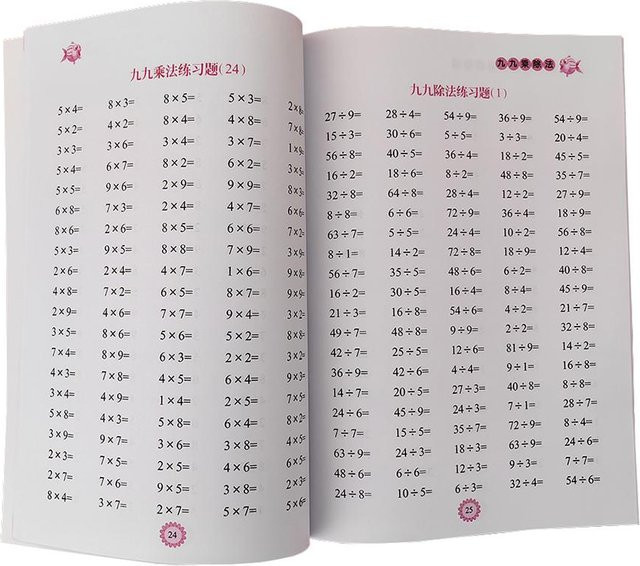 Yiran toy Übungsbuch zum Einmaleins Multiplikation & Division bis 99 - Bild 1