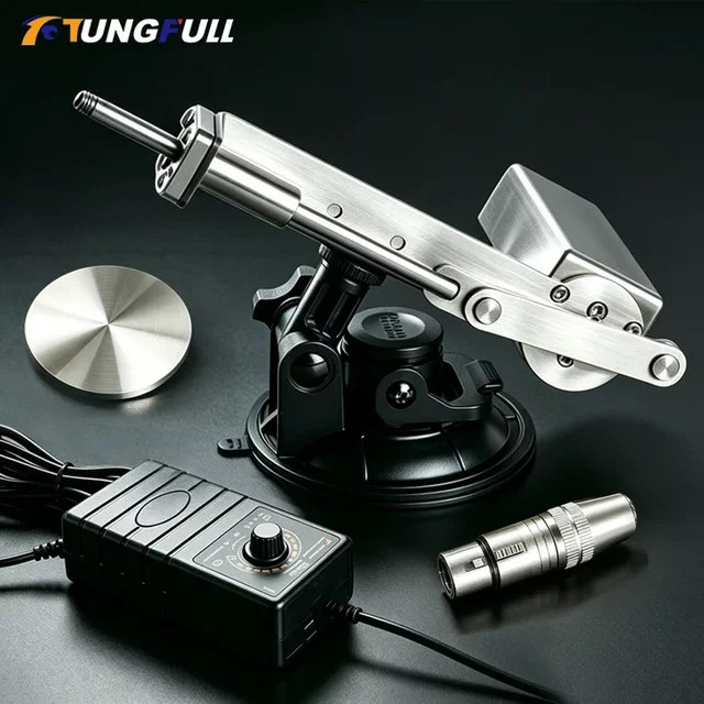 TUNGFULL Kleiner Motoraktuator Schubmaschine 24V mit 45mm Hub, Variable Geschwindigkeit, Linearantrieb in Silber - Bild 1
