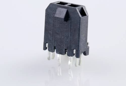 Molex Einbau-Stiftleiste Standard Schwarz mit 2 Polstellen und 3,00 mm Rastermaß - Bild 1
