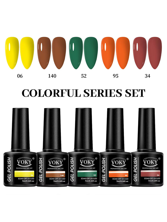 VOKY Nagellack-Set, 5 Farben, glänzend, Unisex - Bild 3