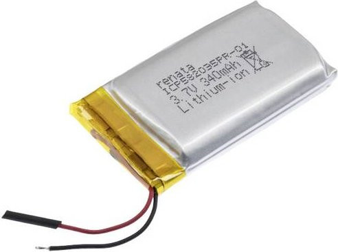 Renata Spezial-Akku LiPo Prismatisch 3,7V 340 mAh Silber ICP582035PR-01 - Bild 1