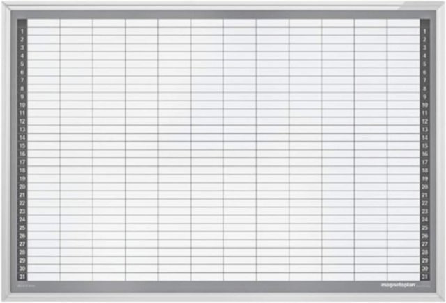 Magnetoplan Monatsplaner Typ CC, B: 92 cm, H: 62,5 cm - Bild 1