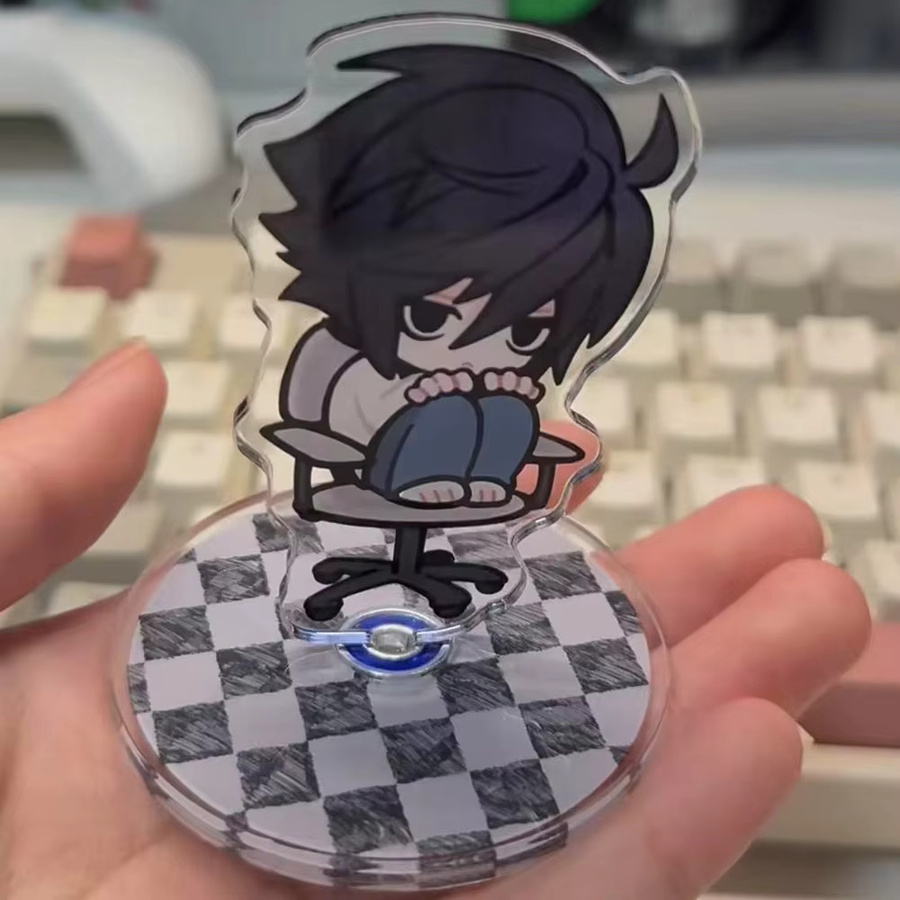 YUMEI Anime Death Note L Lawliet Cosplay Acryl-Ständer, drehbare Figur in Multicolor zur Desktop-Dekoration - Bild 2