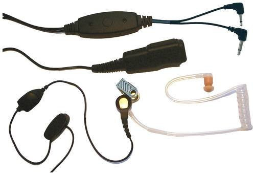 Albrecht Headset AE 31-PT07 Security Sprechgarnitur mit PTT in Schwarz - Bild 1