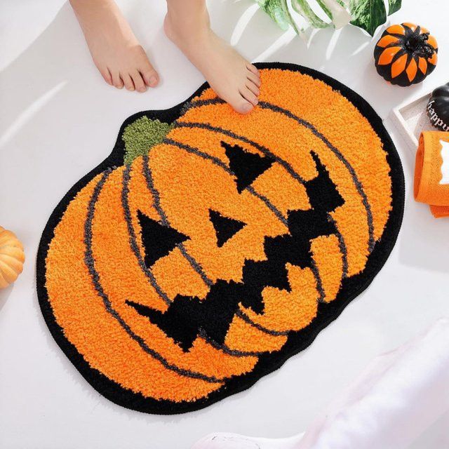 VIKAMA Halloween-Teppich mit ästhetischem Design für eine gruselige Atmosphäre in Schlafzimmer und Eingangshalle - Bild 1