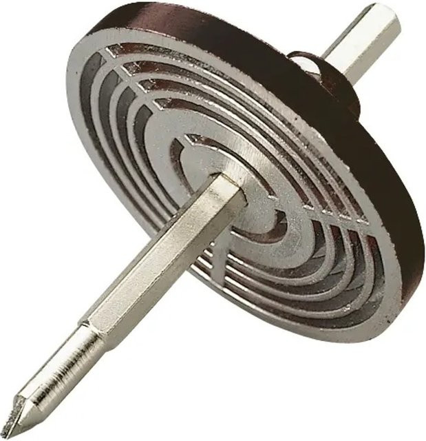 LUX-TOOLS Aufnahmeteller für HM-Bohrkronen aus Stahl in Silber - Bild 1