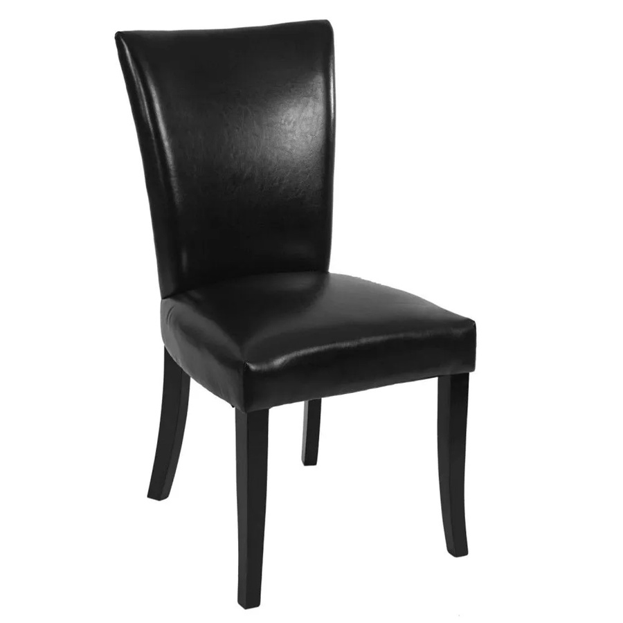 MCW Esszimmerstuhl Edinburgh 2er-Set Chesterfield aus Kunstleder in Schwarz mit Massivholzbeinen - Bild 3