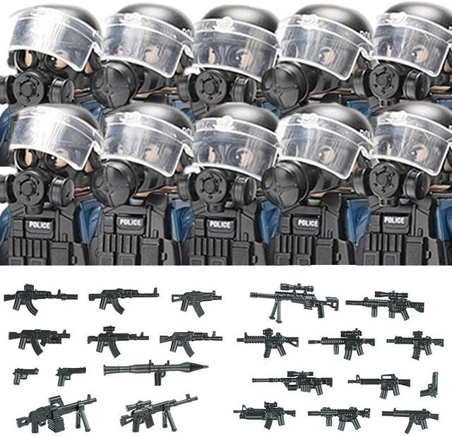 Brangdy Stadtpolizei China Spezialeinsatzkräfte Bausteine, ab 14 Jahren - Bild 1