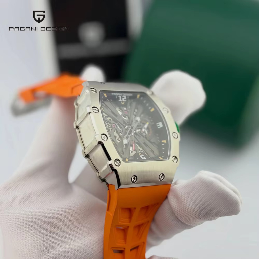 Pagani Design Armbanduhr, Quarz, Edelstahl, Saphirglas, 42 mm, Herren - Bild 2