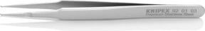 Knipex SMD-Präzisionspinzette Glatt aus Edelstahl in Silber, Länge: 120 mm - Bild 1