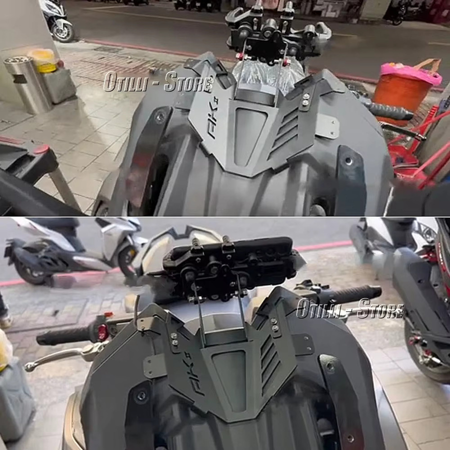 GPS Telefonhalterung und Navigationshalterung für Kymco AK 550 Premium Motorrad Frontscheibe - Bild 4