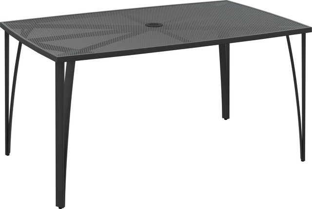 VLC Gartentisch Sacramento Rechteckig aus Stahl in Anthrazit B: 150 cm, T: 90 cm - Bild 1