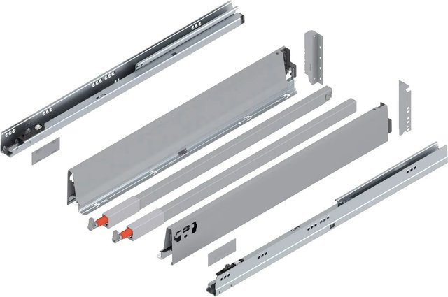 Blum C-Reling Tandembox antaro Vollauszug Grau 600 mm 30 kg 1 Paar - Bild 1