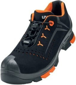 uvex Sicherheitshalbschuhe uvex 2 S1P SRC in Schwarz aus Mikrovelours mit uvex xenova Kunststoffkappe, Größe 40, Weite 11 - Bild 1