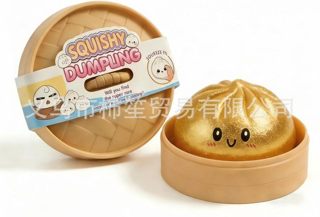 BC Pet Supplies Riesige Squishies Teigtaschen Brötchen Spielzeug, mit Glitzer - Bild 1