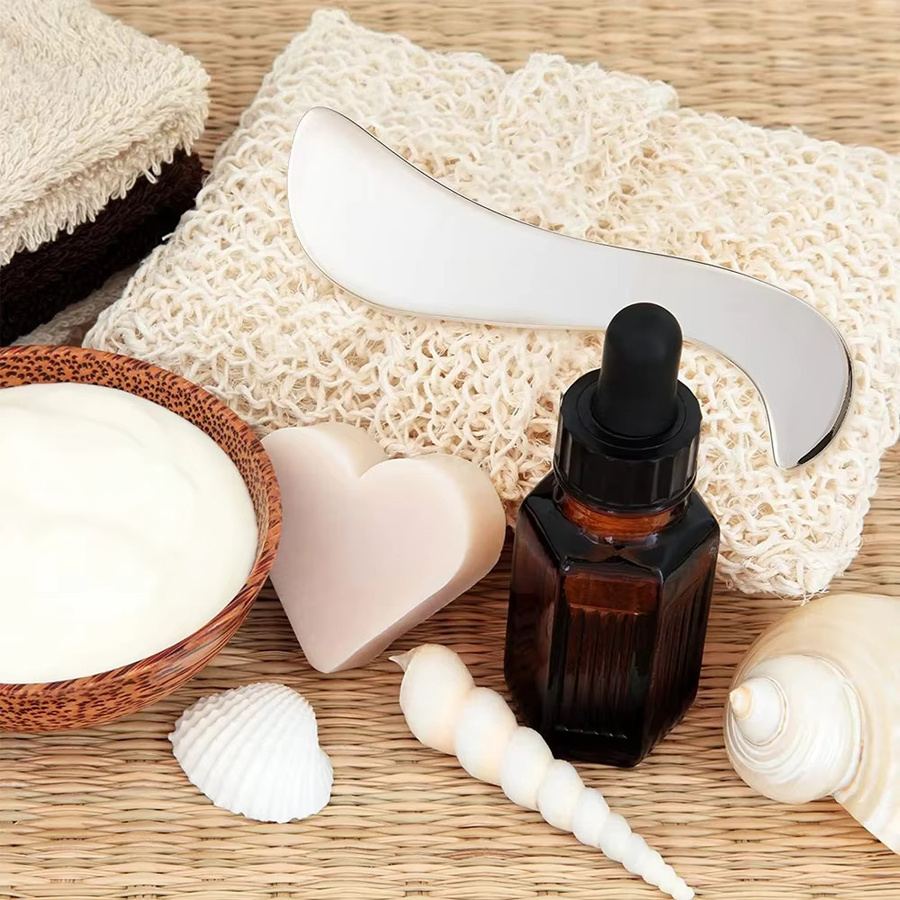 YQQGD Gua Sha Massage Werkzeug aus Edelstahl, Unisex - Bild 4